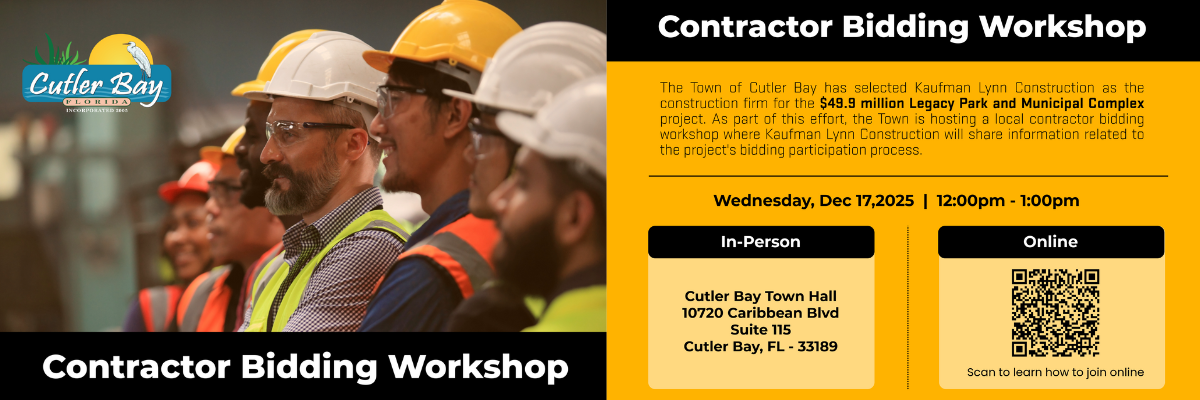 Contractor bidding workshop - Cutler Bay